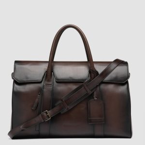 BOSTONIAN 001 - Brown Leather Travel Bag