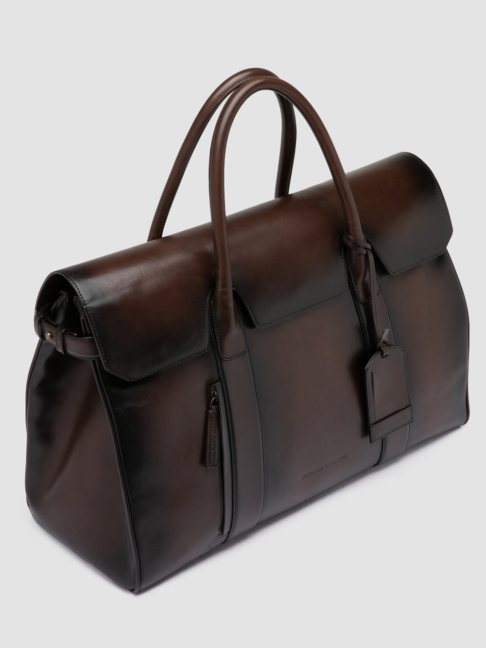 BOSTONIAN 001 - Brown Leather Travel Bag - Image 3