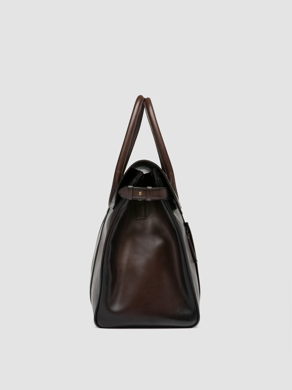 BOSTONIAN 001 - Brown Leather Travel Bag - Image 5