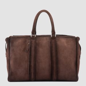 QUENTIN 009 - Brown Suede Bag