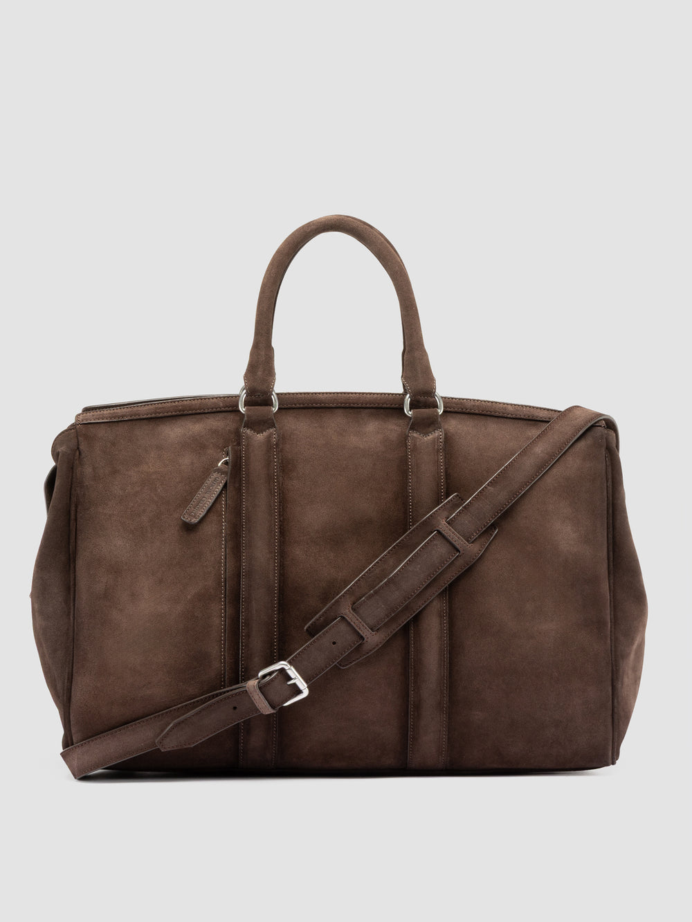 QUENTIN 009 - Taupe Suede Bag