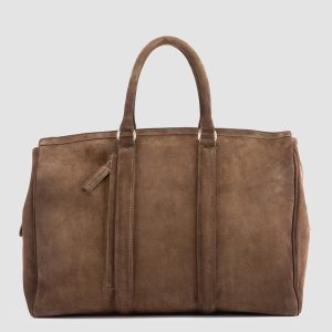 QUENTIN 009 - Brown Suede Bag