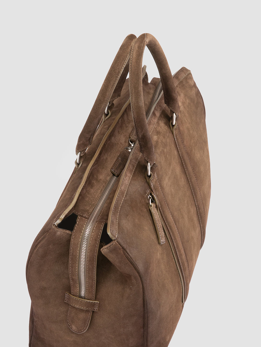 QUENTIN 009 - Brown Suede Bag - Image 7
