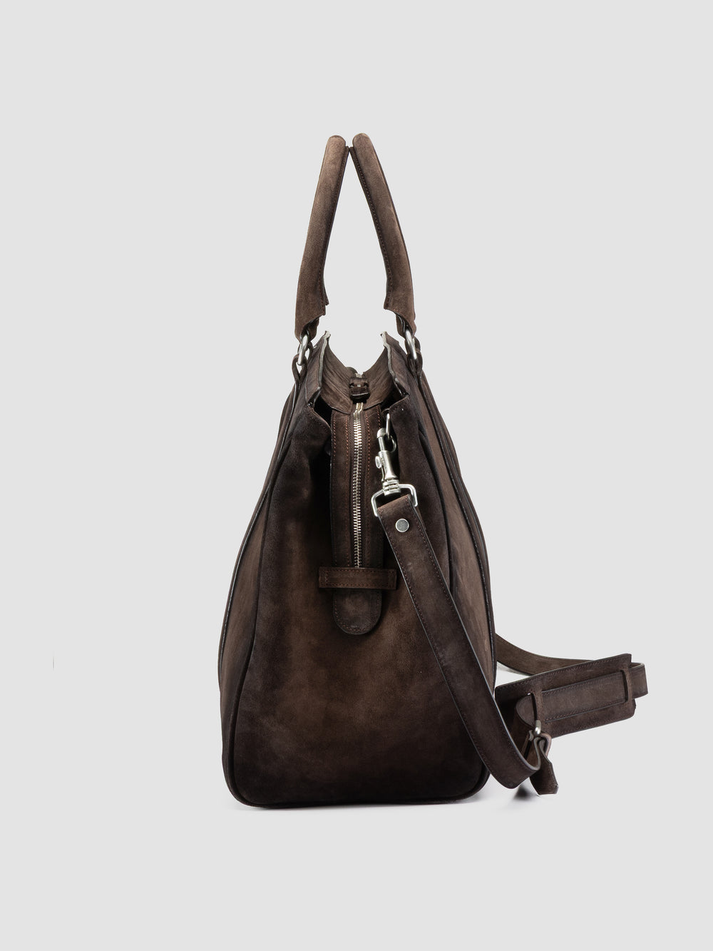 QUENTIN 009 - Brown Suede Bag - Image 7