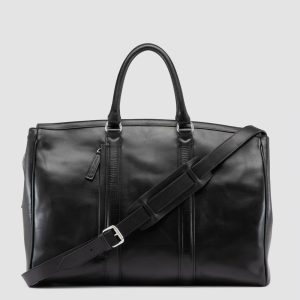 QUENTIN 009 - Black Leather Bag