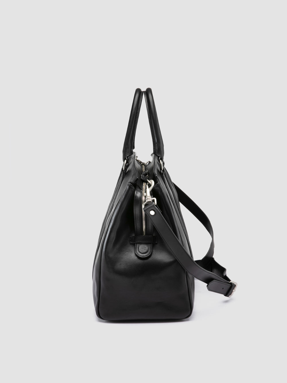 QUENTIN 009 - Black Leather Bag - Image 7