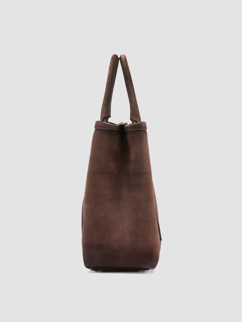 QUENTIN 021 - Brown Suede Briefcase - Image 4