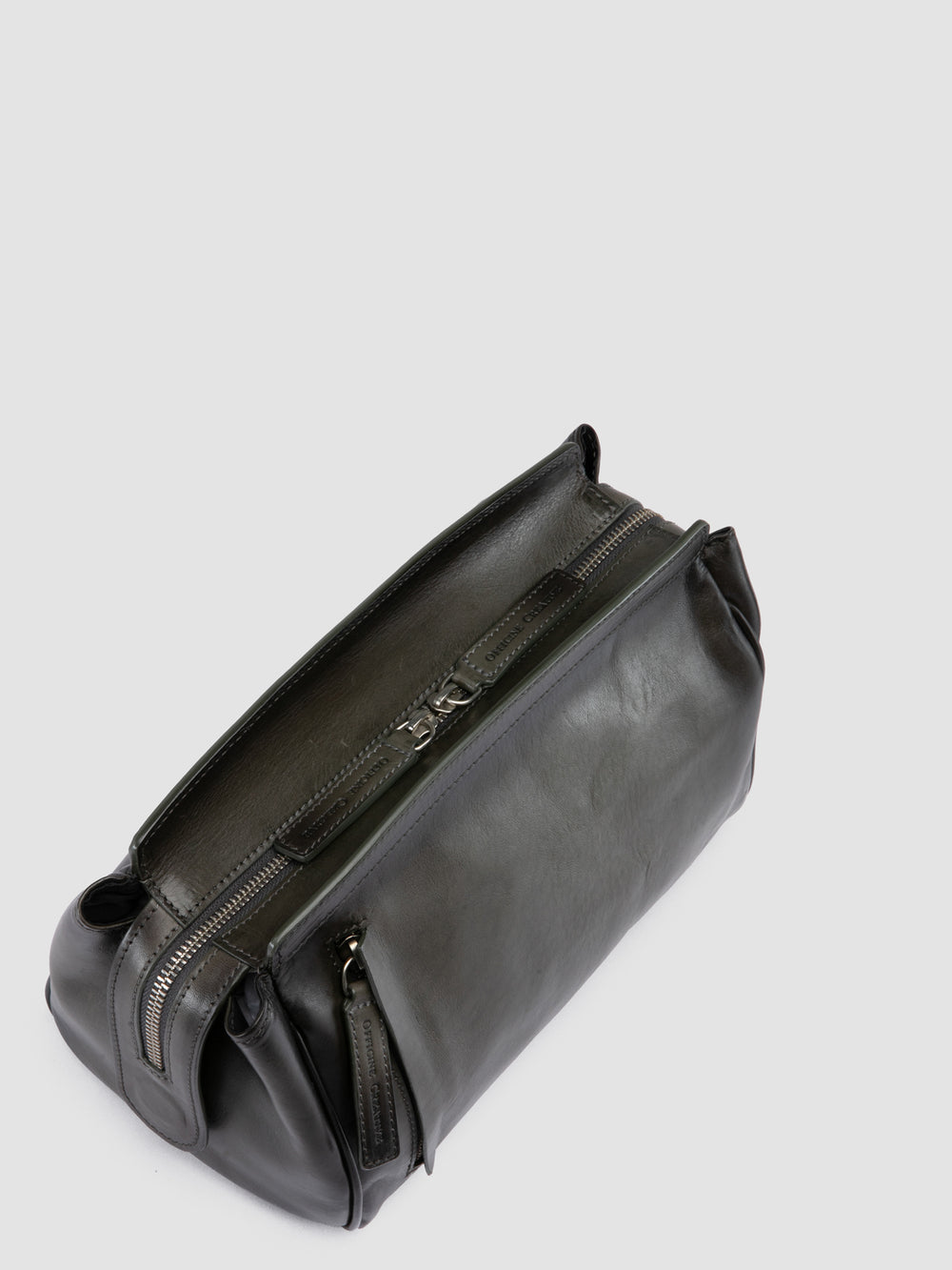 QUENTIN 022 - Grey Leather Pouch - Image 2
