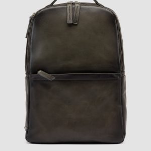 QUENTIN 023 - Grey Suede Backpack