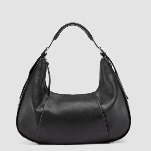 GHINZA 002 - Black Leather Shoulder Bags
