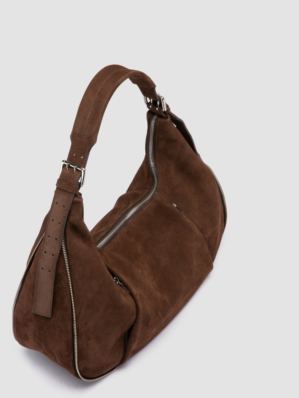 GHINZA 002 - Brown Suede Shoulder Bags - Image 3