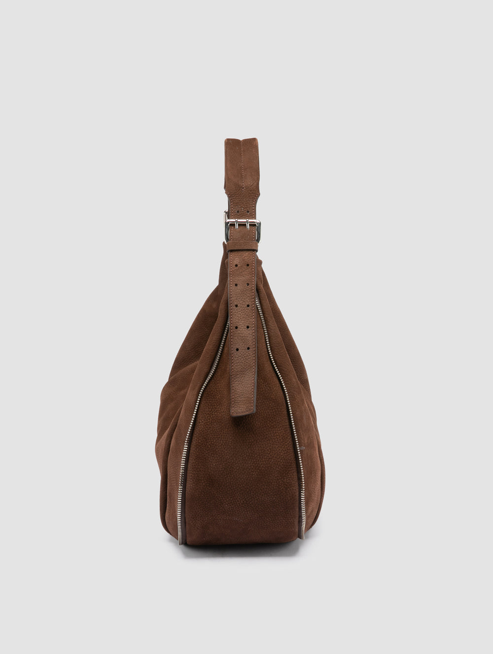 GHINZA 002 - Brown Suede Shoulder Bags - Image 6