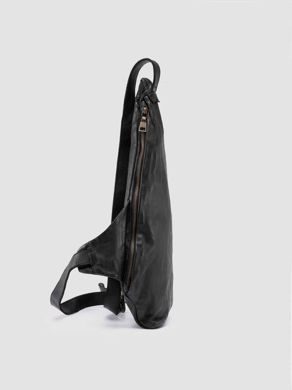 HELMET 30 - Black Leather Waistpack - Image 3