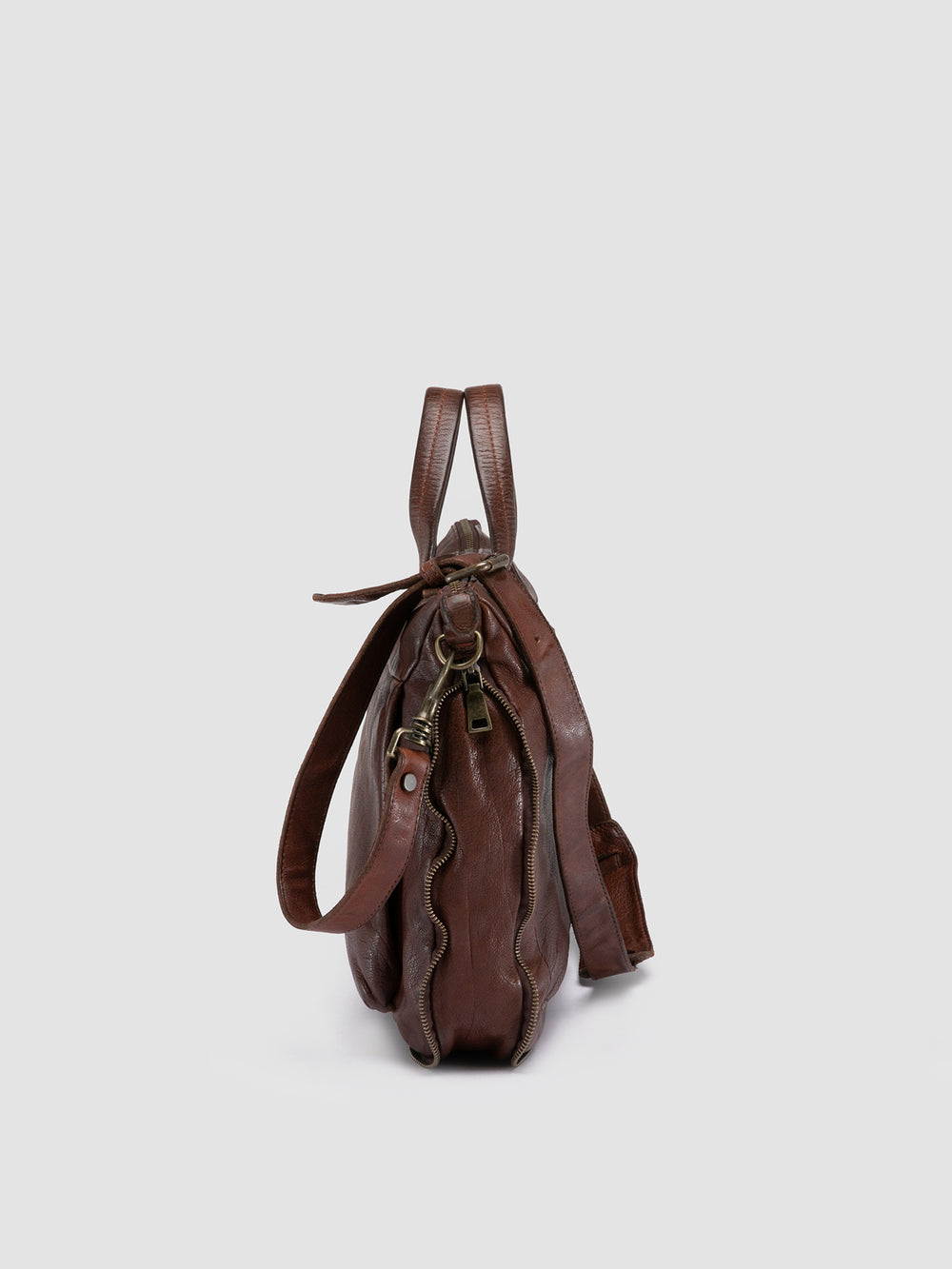 HELMET 046 - Brown Leather Briefcase - Image 6