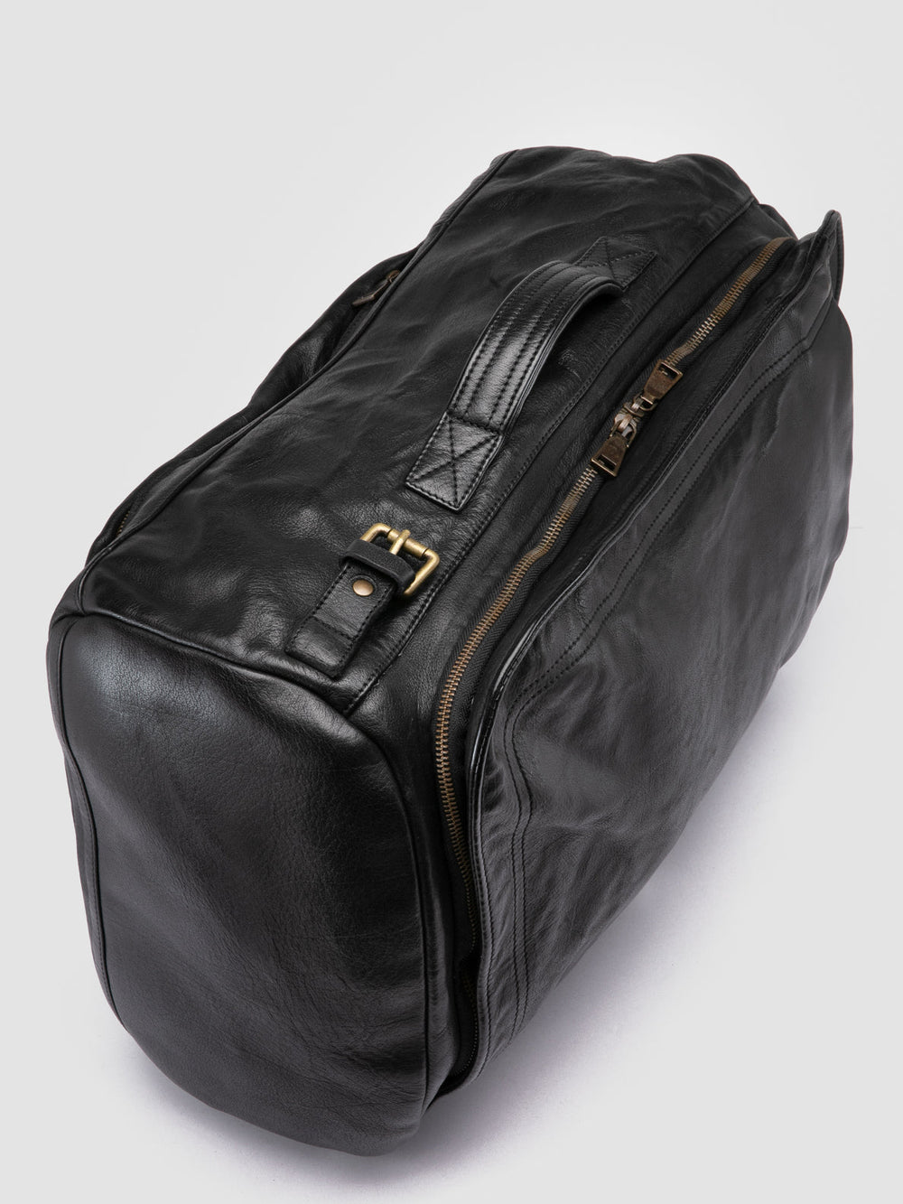 HELMET 052 - Black Leather Backpack - Image 3