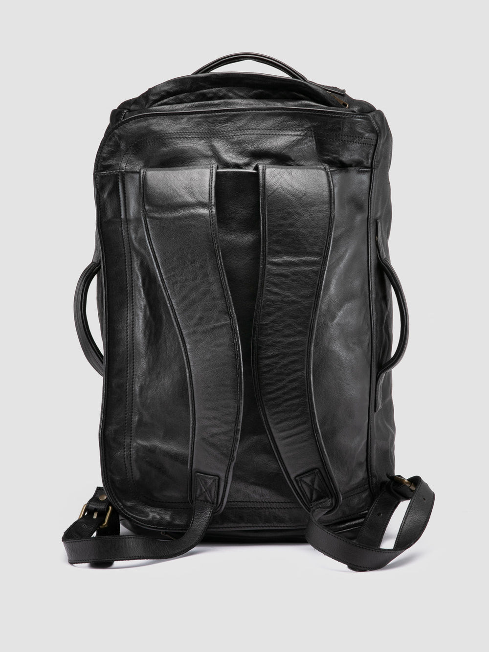 HELMET 052 - Black Leather Backpack - Image 5