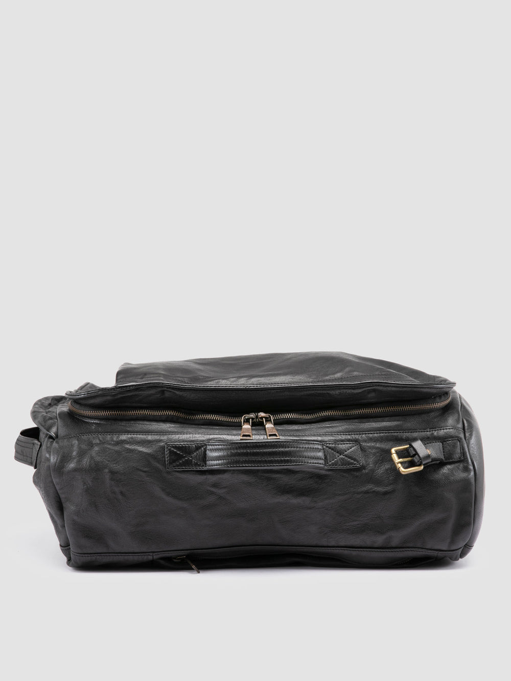 HELMET 052 - Black Leather Backpack - Image 7