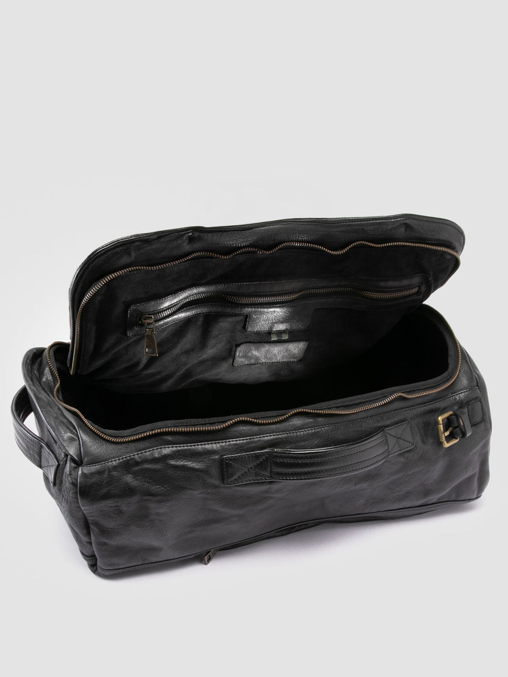 HELMET 052 - Black Leather Backpack - Image 8