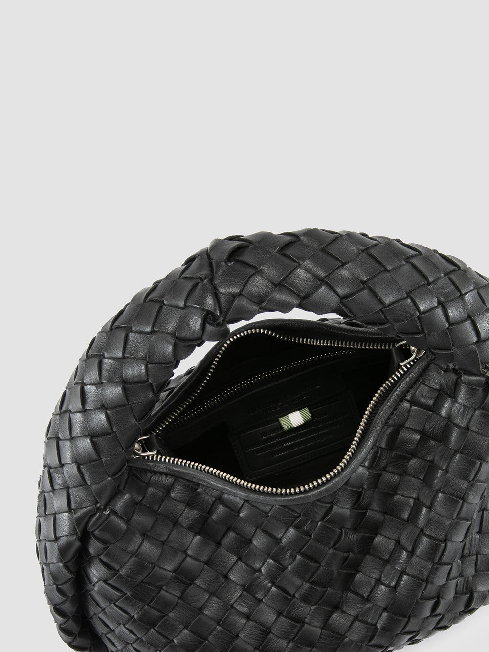 BOLINA 144 - Black Leather Handle Bag - Image 7