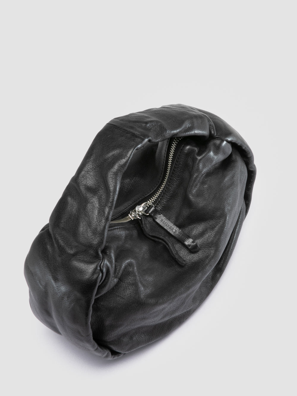 BOLINA 044 - Black Leather Shoulder Bag - Image 3