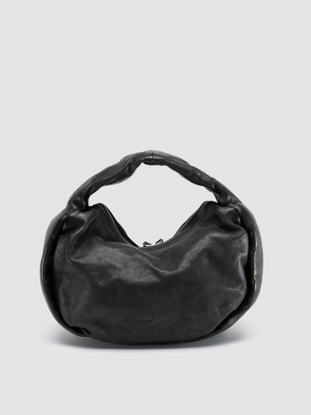 BOLINA 044 - Black Leather Shoulder Bag - Image 5