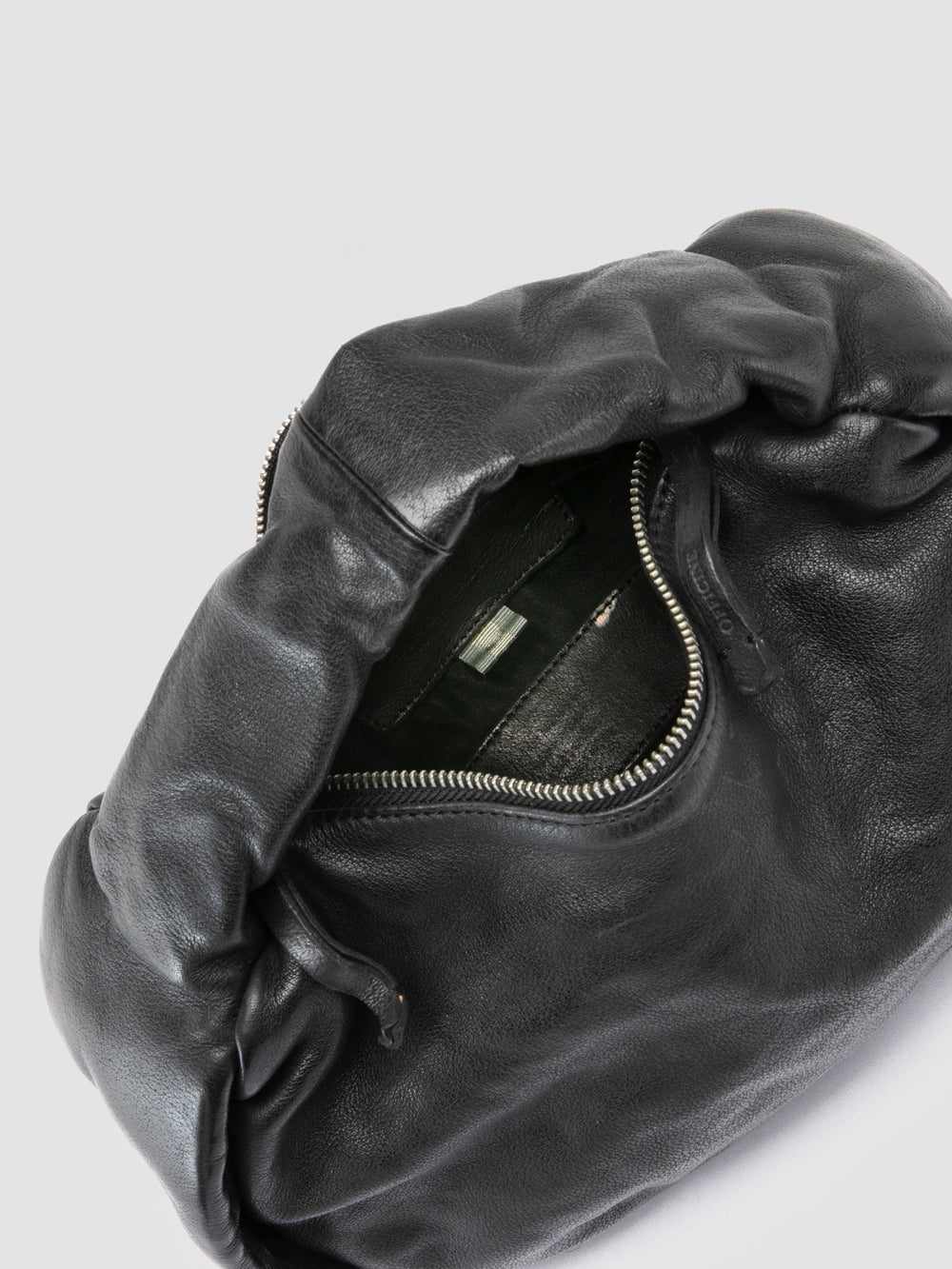 BOLINA 044 - Black Leather Shoulder Bag - Image 7