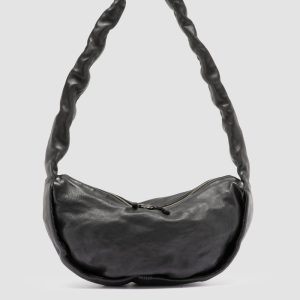 BOLINA 046 - Black Leather Crossbody Bag