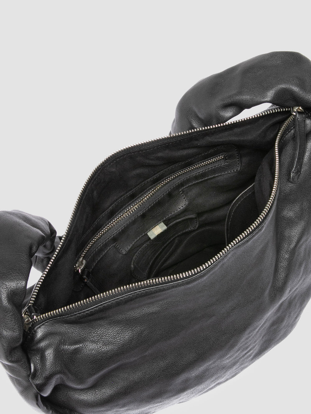 BOLINA 046 - Black Leather Crossbody Bag - Image 7