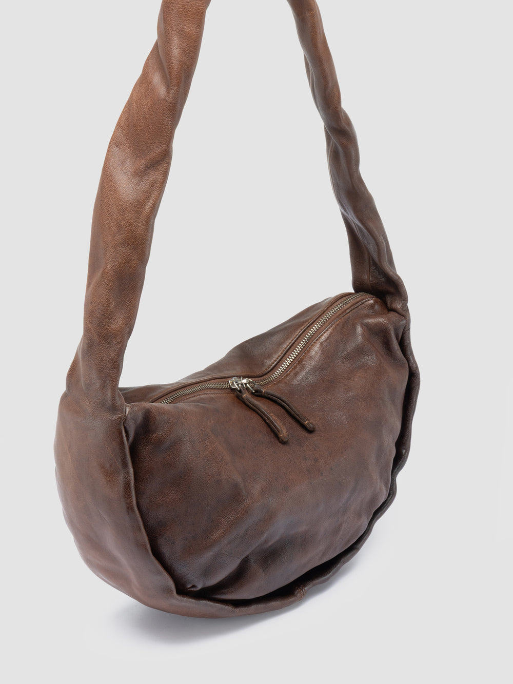 BOLINA 046 - Brown Leather Crossbody Bag - Image 3
