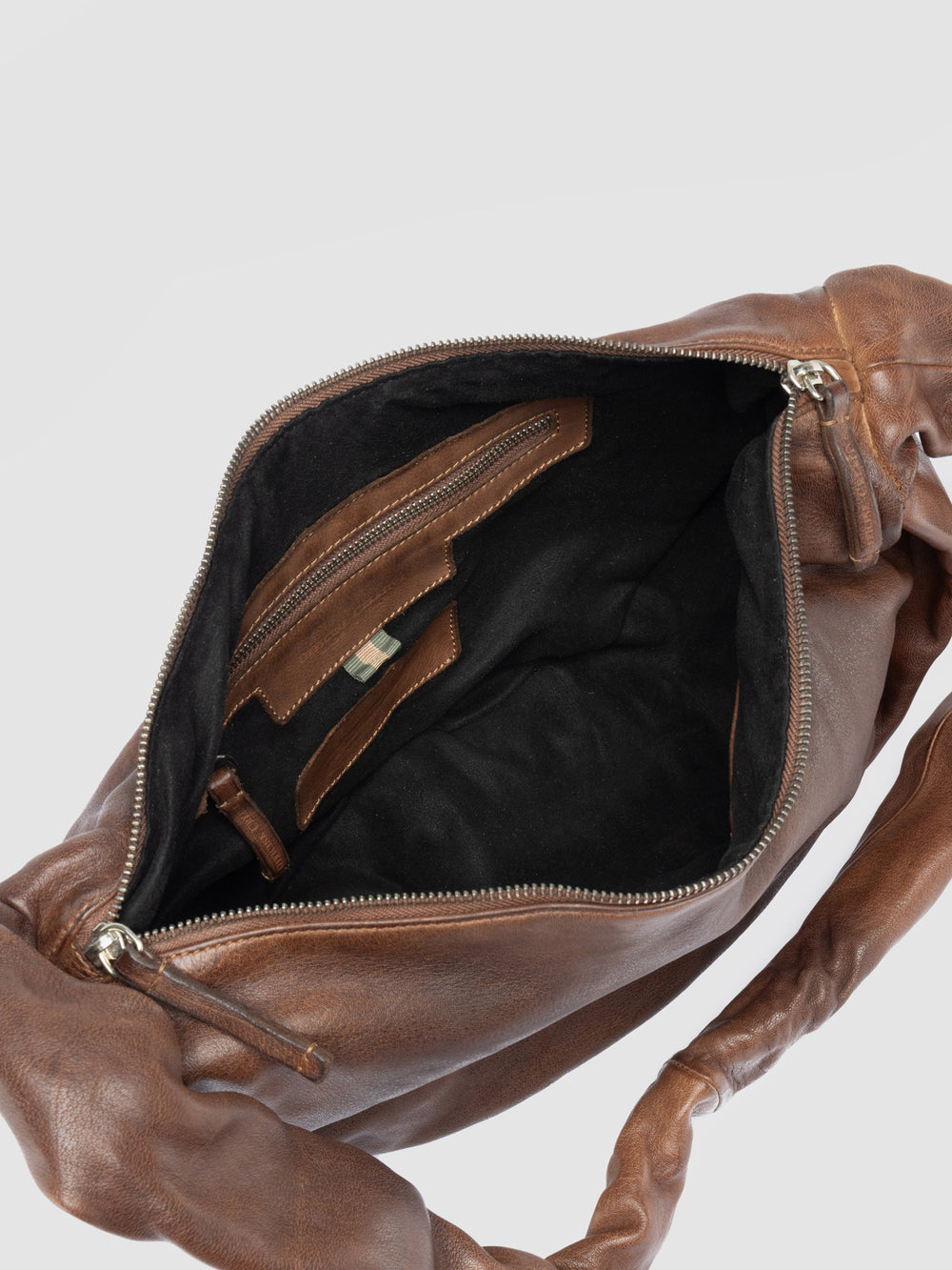 BOLINA 046 - Brown Leather Crossbody Bag - Image 7