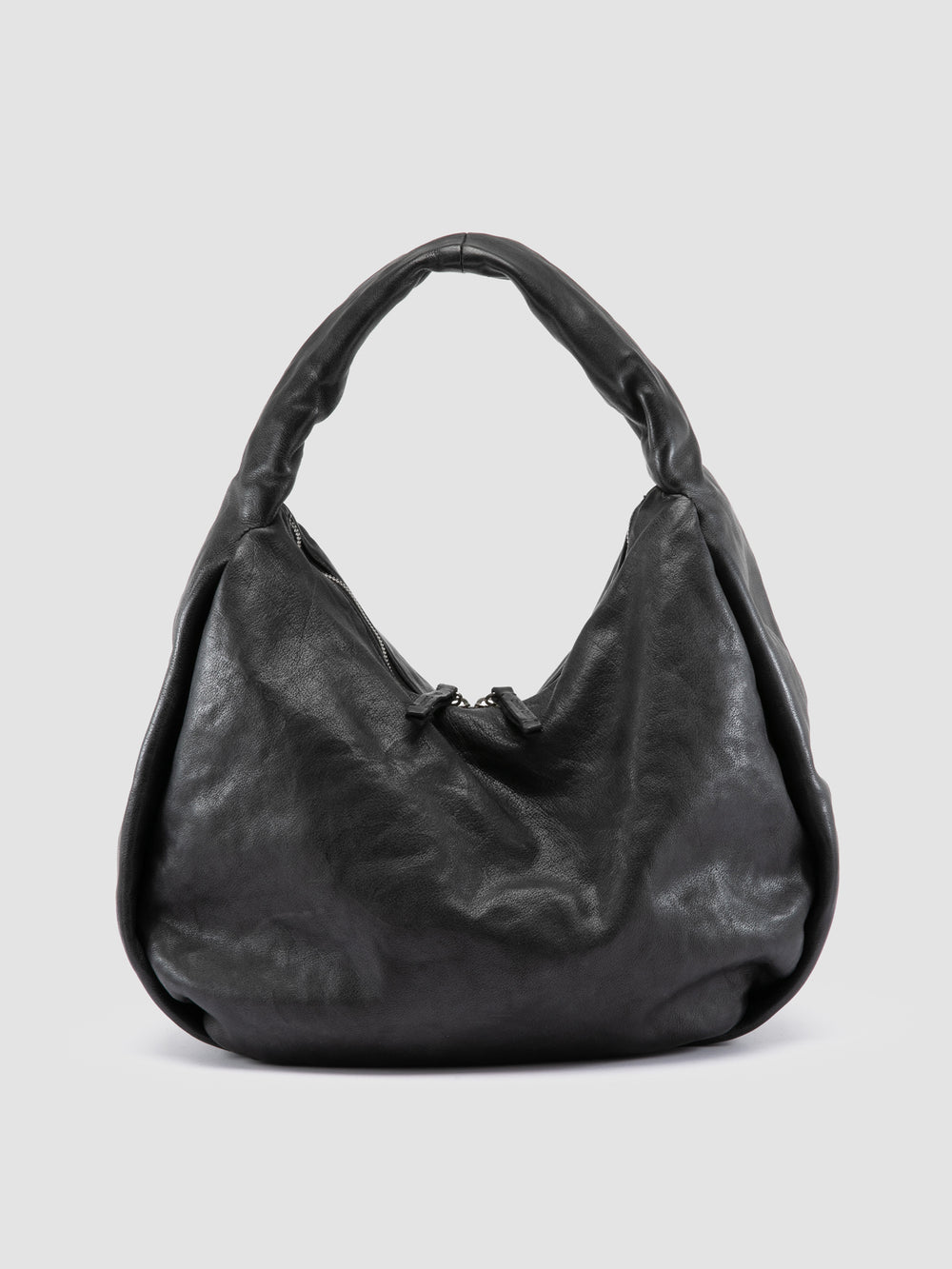BOLINA 048 - Black Leather Shoulder Bag