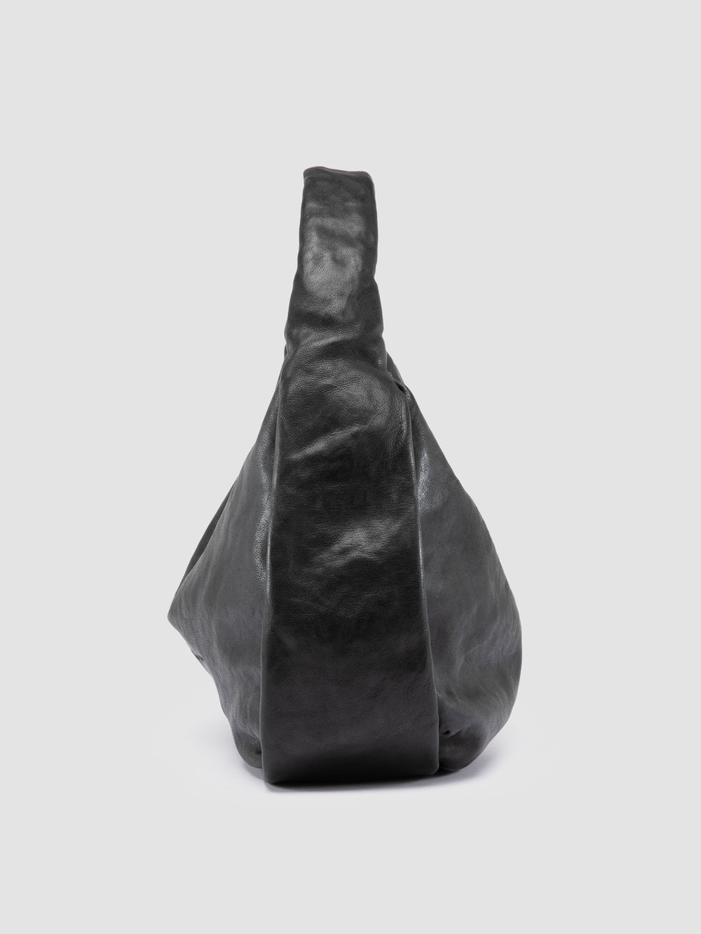 BOLINA 048 - Black Leather Shoulder Bag - Image 3