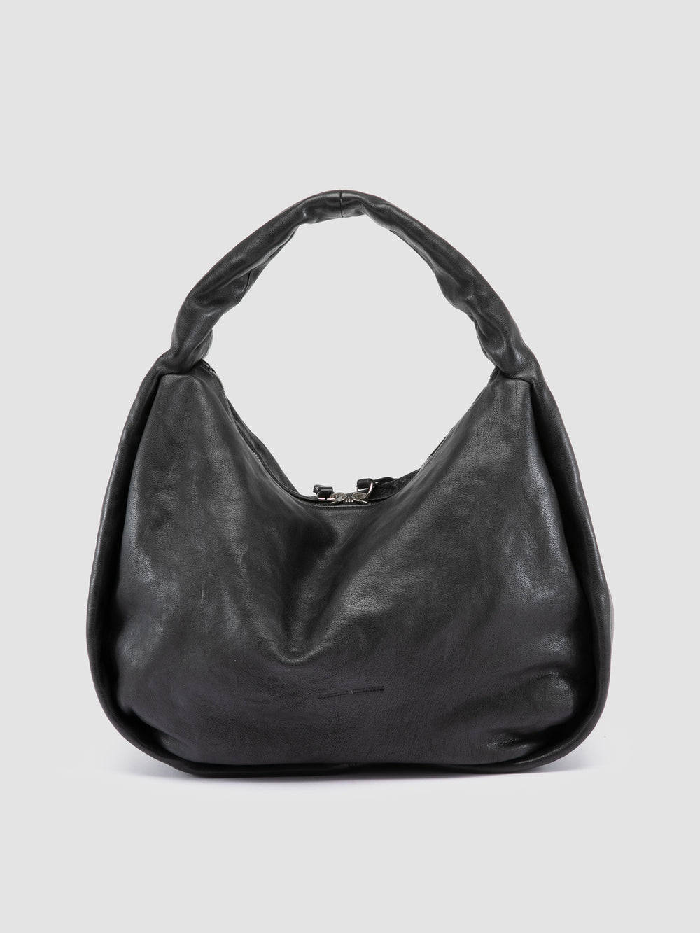 BOLINA 048 - Black Leather Shoulder Bag - Image 4