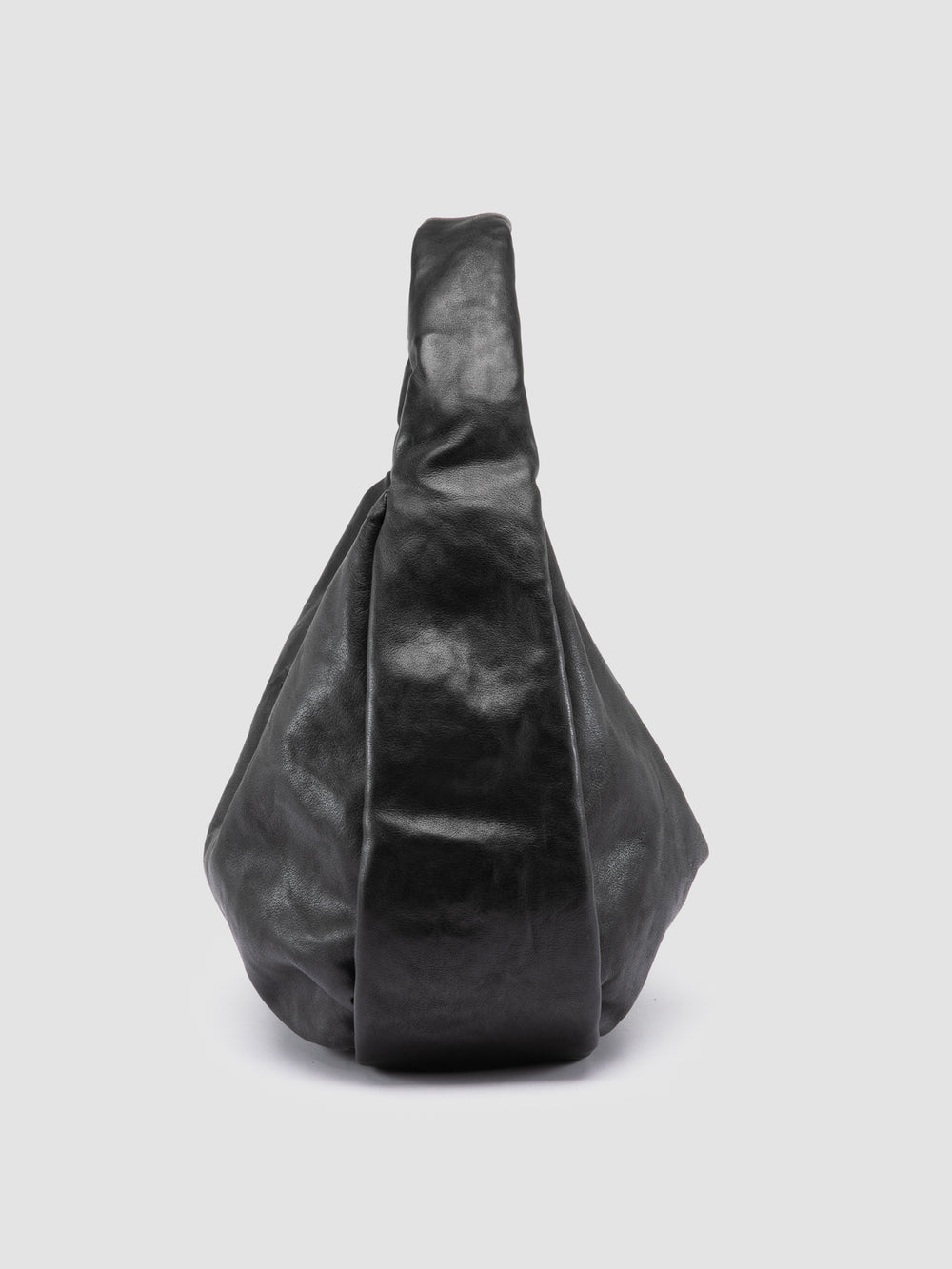 BOLINA 048 - Black Leather Shoulder Bag - Image 5