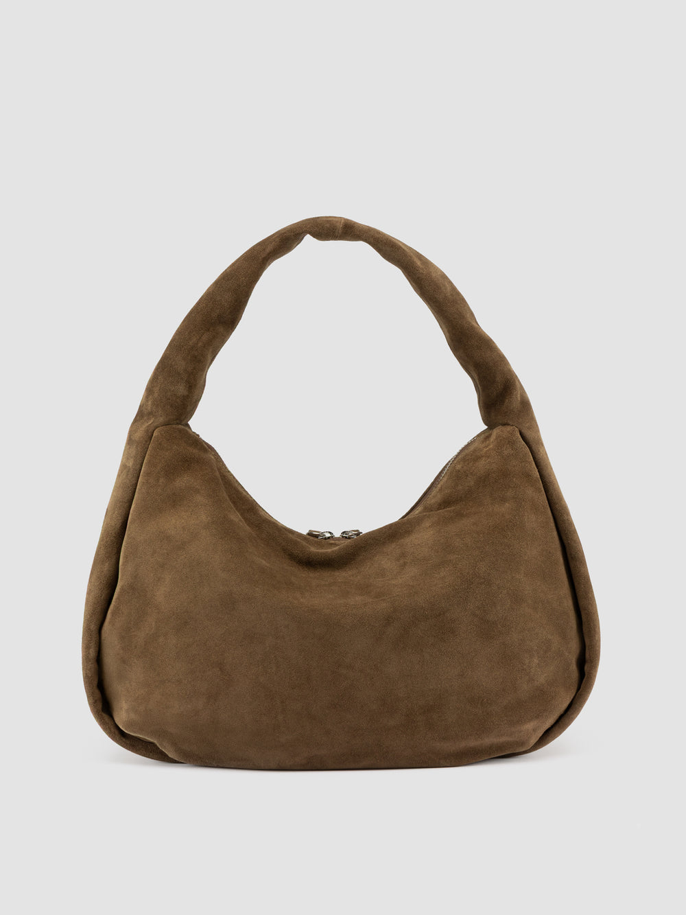 BOLINA 048 - Brown Suede Shoulder Bag - Image 4