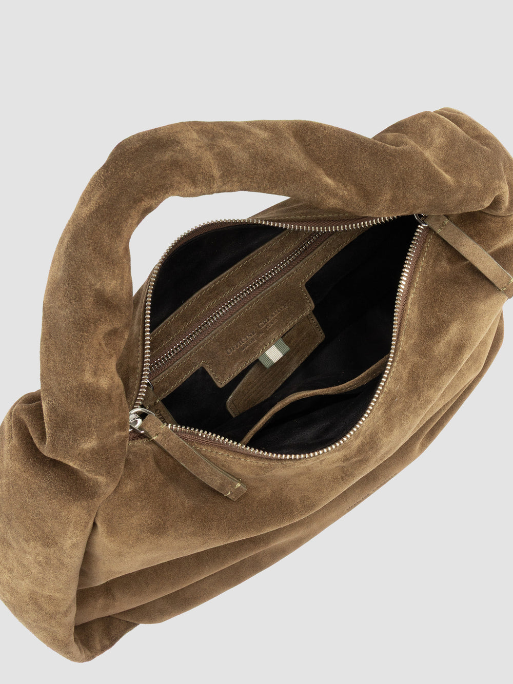 BOLINA 048 - Brown Suede Shoulder Bag - Image 7