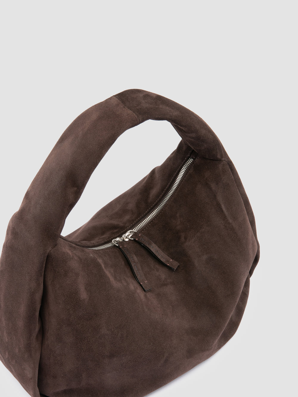 BOLINA 048 - Brown Suede Shoulder Bag - Image 3