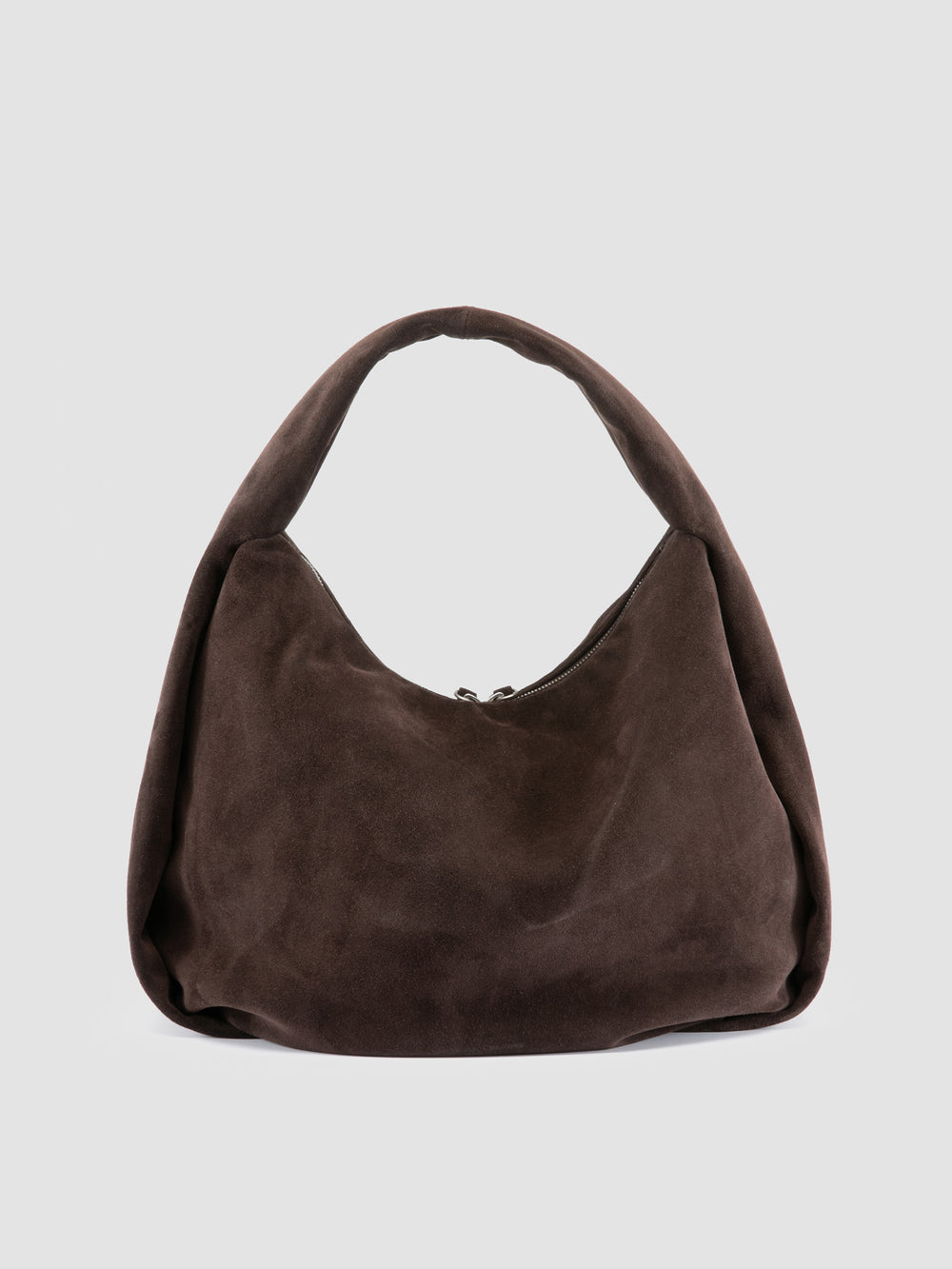 BOLINA 048 - Brown Suede Shoulder Bag - Image 5