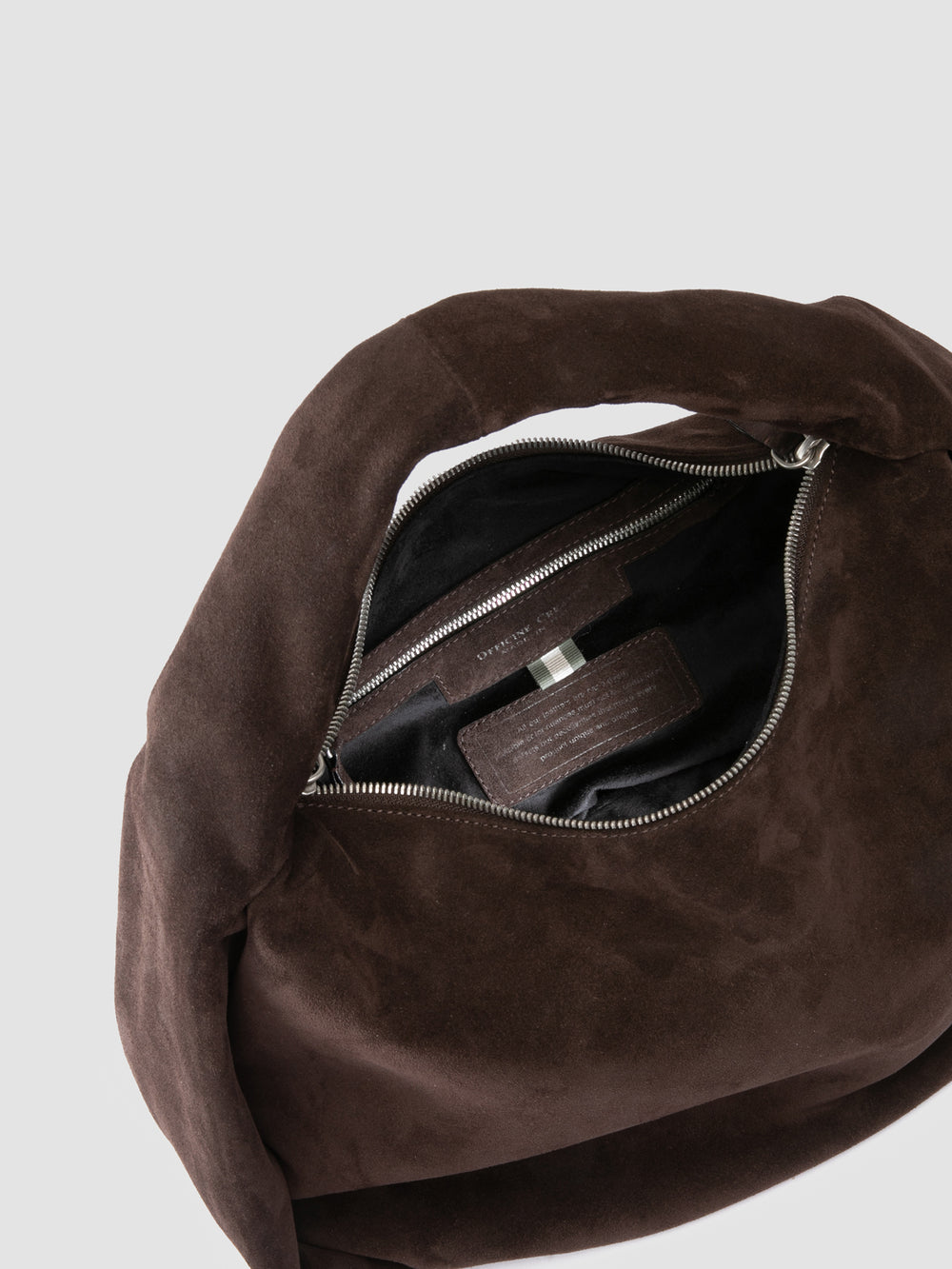 BOLINA 048 - Brown Suede Shoulder Bag - Image 7