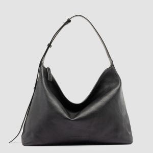 MADERNA 002 - Black Leather Crossbody Bag