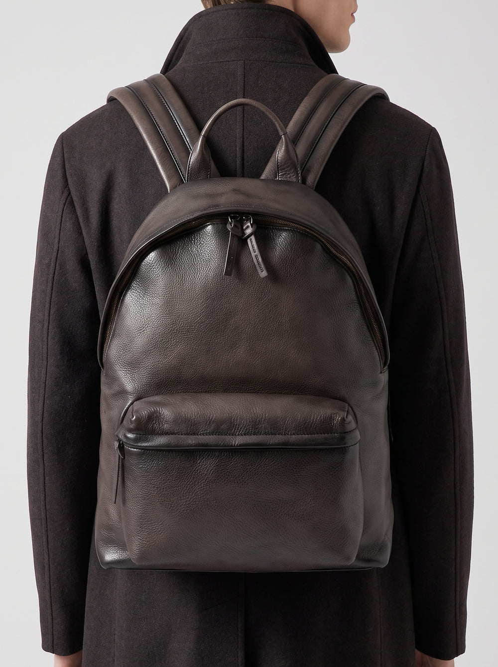 OC PACK 001 - Brown Leather Backpack - Image 4