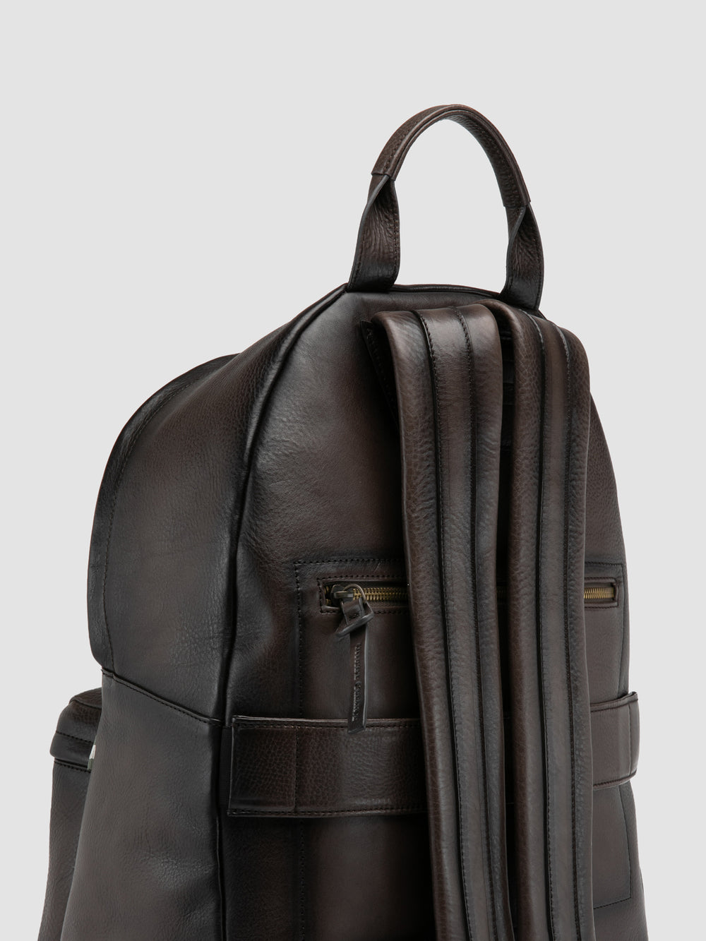 OC PACK 001 - Brown Leather Backpack - Image 8