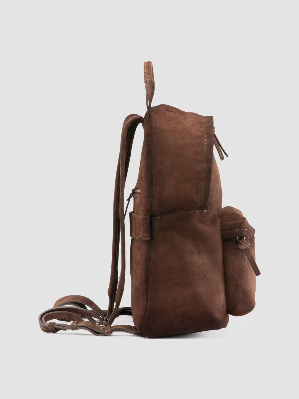 OC PACK 001 - Brown Suede Backpack - Image 3