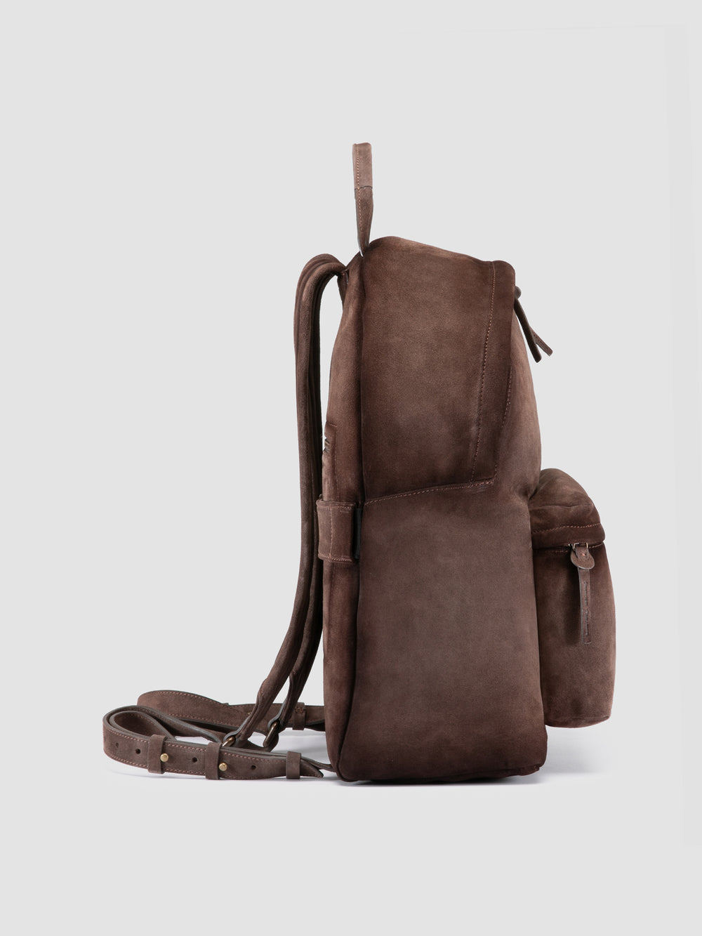 OC PACK 001 - Taupe Suede Backpack - Image 4