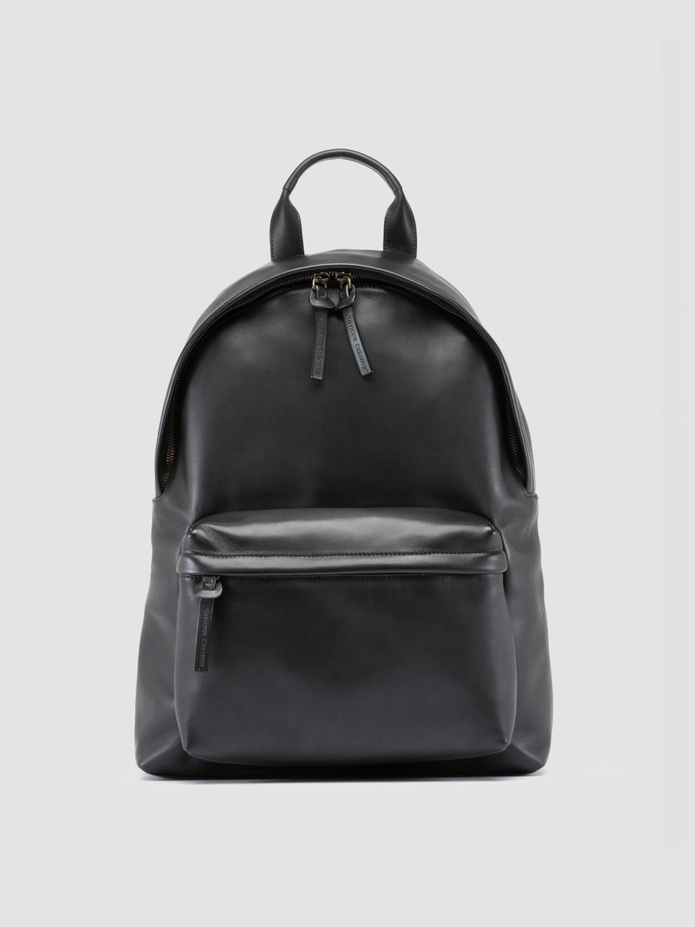 OC PACK 001 - Black Leather Backpack