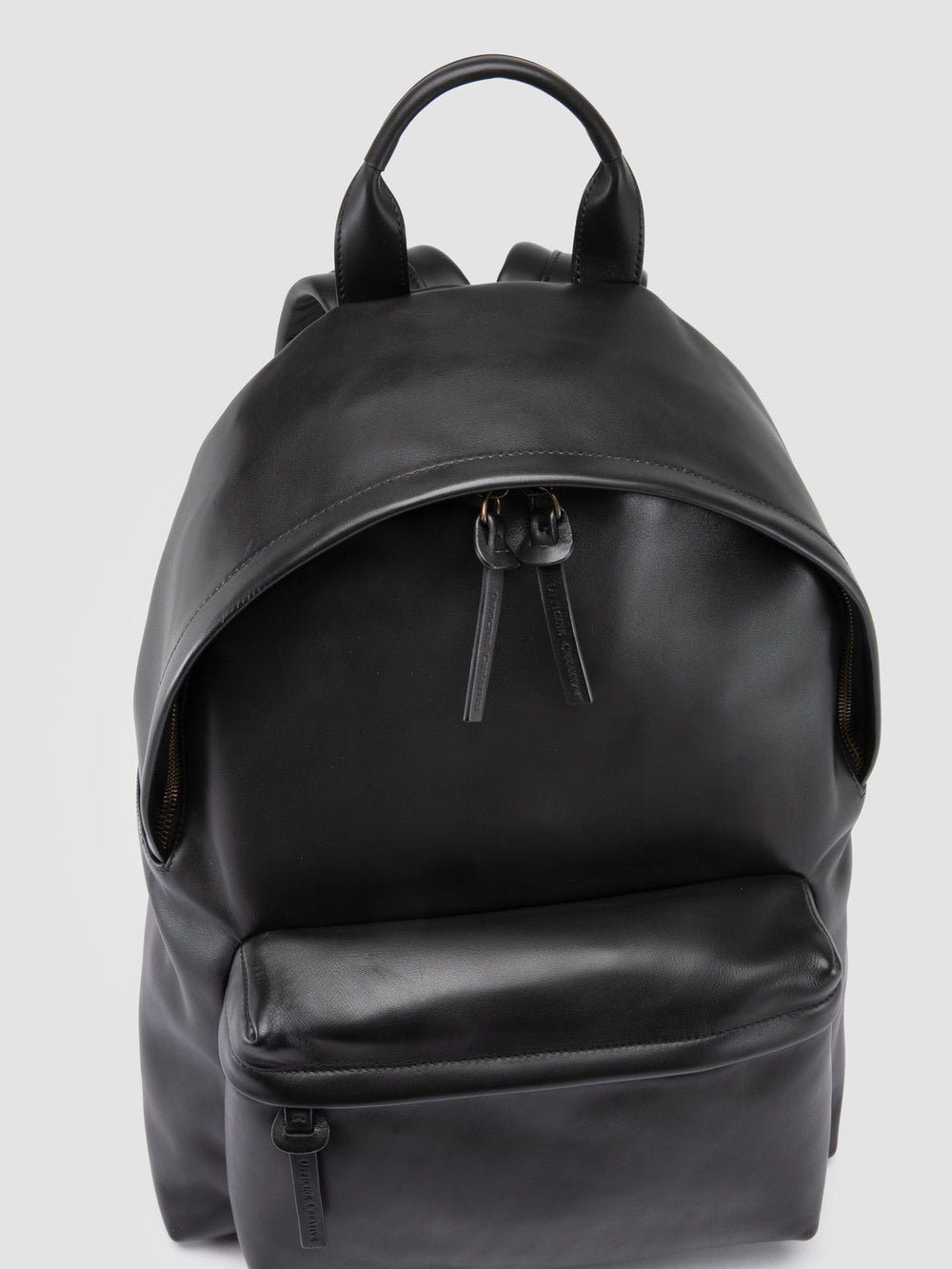 OC PACK 001 - Black Leather Backpack - Image 2