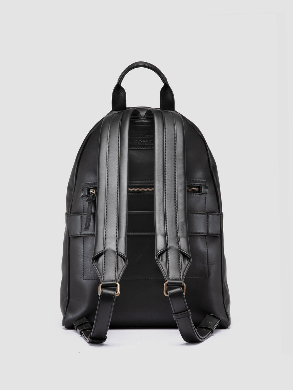 OC PACK 001 - Black Leather Backpack - Image 4