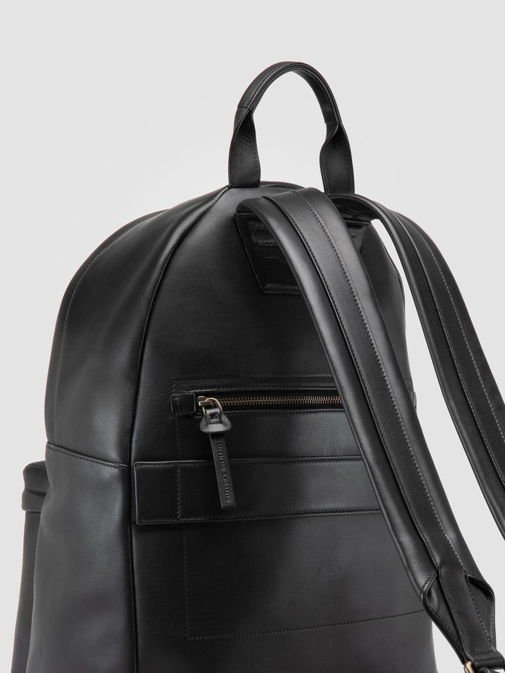 OC PACK 001 - Black Leather Backpack - Image 6