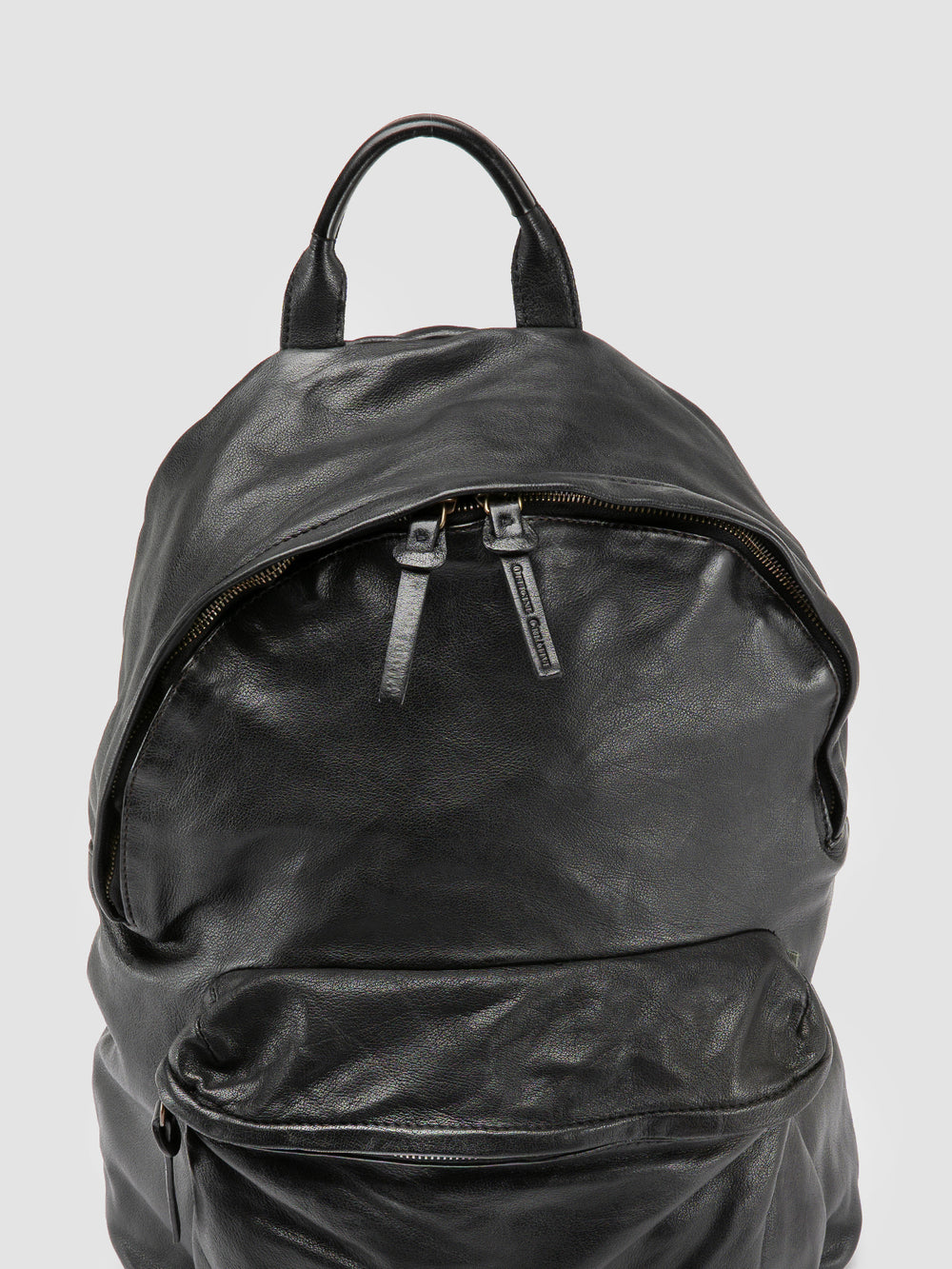 OC PACK 004 - Black Leather Backpack - Image 3