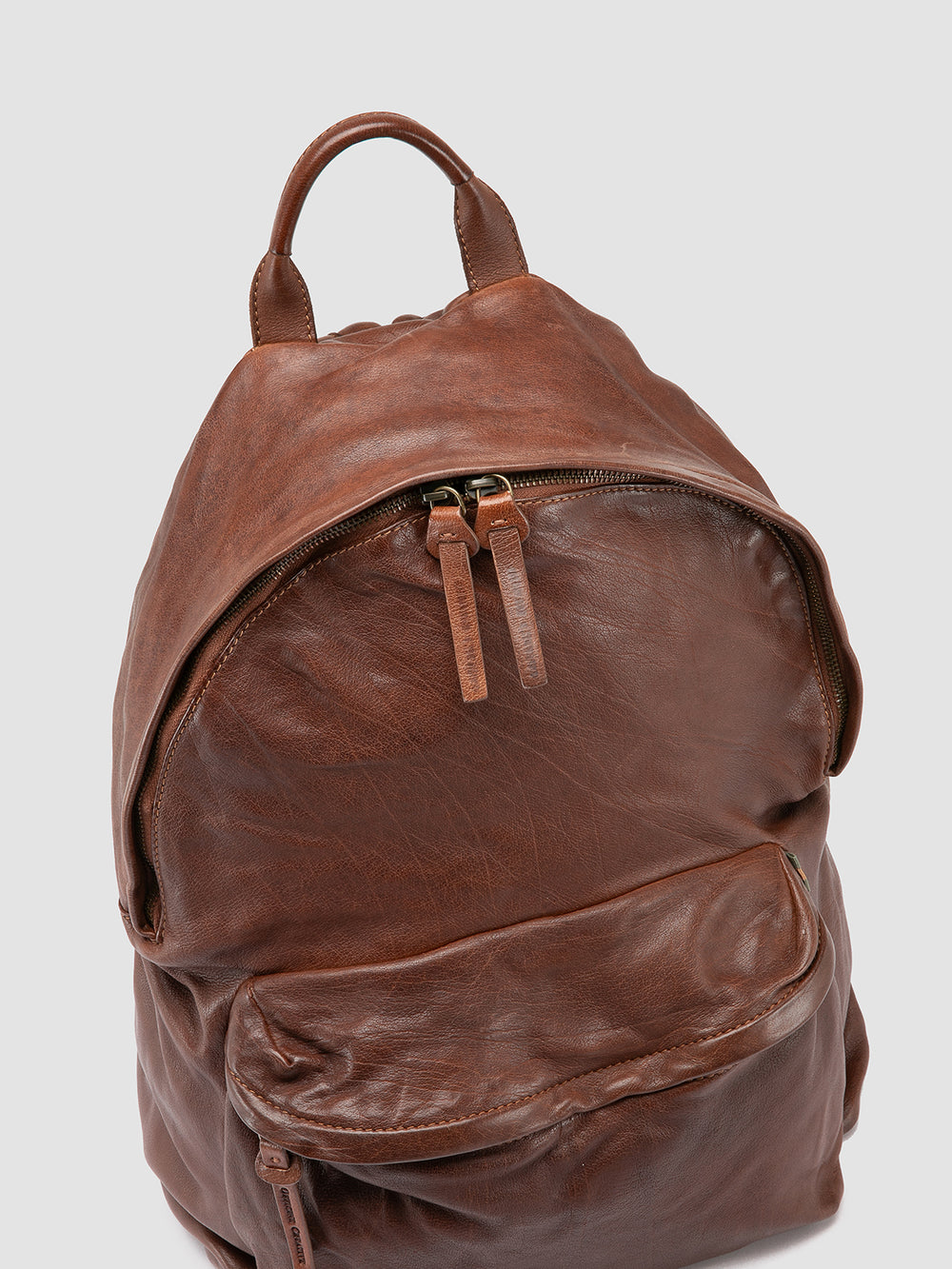 OC PACK 004 - Brown Leather Backpack - Image 3